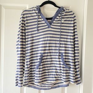 vineyard vines striped long sleeve hoodie
